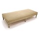 A grey decorated Gustavian style daybed. Sweden circa 1860-80. H: 36cm. L: 
185cm. W: 85cm