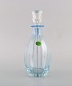 Åfors carafe in hand-painted mouth-blown art glass. Swedish design, 1960s.
