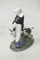Royal Copenhagen Figurine of woman with goats No 694