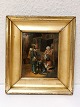 19th century painting oil on lead plate