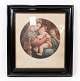 Print of Madonna Della Seggiola with black frame from the 1940s.
5000m2 showroom.