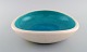 Keramos Sèvres, France. Large bowl in glazed stoneware. Beautiful  turquoise 
glaze. Clean design, mid 20th century.
