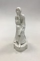 Royal Copenhagen Blanc de Chine figurine, "Pensive Lady reading" Designed by 
Christian Thomsen No 435