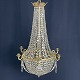Harsted Antik presents: Nice old chandelier with gilded frame