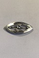 Early Georg Jensen Silver Brooch with Moonstone