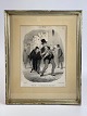 Print / lithograph by Honoré Daumier, printed by 
Chez Aubert, France in the 1840s. From the series 
Les Papas.