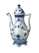 Royal Copenhagen blue fluted lace coffee pot, no.: 1/1202. 
5000m2 showroom.
Great condition
