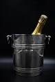 Old French silver-plated / brass champagne cooler from "Christofle" 
in a really nice quality with fine patina.
H: 21.5cm. 
Dia: 19cm.