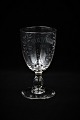 Old French souvenir wine glass with engraved writing ...