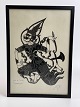 Paper cutting of the thunder god Ramasun / God of 
Thunder. Signed and dated 1978