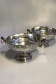 Danam Antik presents: Pair of Hertz Silver Bowl with handles from 1885