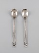 L'Art presents: Two early and rare Georg Jensen ice tea spoons. Dated 1904-1908.