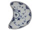 Blue Fluted Full LaceMoon shaped dish 21 cm. #1173