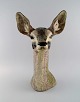 Lladro, Spain. Very large sculpture in glazed ceramic. Deer. 1970s / 80s.
