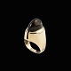 Ole Lynggaard. 14k Gold Ring with Smoky Quartz.