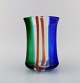 Erik Höglund (1932-1998) for Kosta Boda. Unique "Chribska" vase in polychrome 
mouth-blown art glass. Dated 1992.
