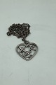 Georg Jensen Sterling Silver Pendant with Chain No. 108