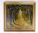Oil painting, canvas, forest motif, 1930Great condition