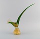 Large Murano sculpture in mouth blown art glass. Exotic bird. 1960s.
