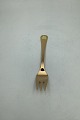 Georg Jensen Annual Cake Fork 1985 in gilded Sterling Silver with enamel