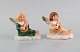 Goebel, West Germany. Two Christmas angels in porcelain. 1970s / 80s.
