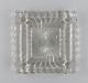 Baccarat, France. Square art deco bowl / dish in clear art glass. 1930s / 40s.
