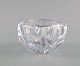Daum, France. Small bowl in clear mouth blown art glass. Mid-20th century.

