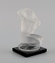 René Lalique, France. Nude woman in frosted art glass. Mid-20th century.
