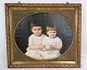 Oil painting, canvas, motif of two children, 1860s
Great condition
