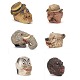 Set of six decorative full size masks from an Italian ...
