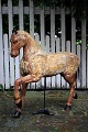 Swedish 1800 century horse in carved wood with fine ...