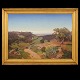 Frederik Kraft, 1823-54, oil on canvas. Landscape, ...