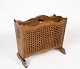 Newspaper holder, polished wood, French wicker, 1940
Great condition
