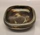 20161 RC Square bowl 16 cm, Bode Willumsen, March 1928 Green Sung Glaze