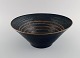 Hjorth, Bornholm Museum. Unique bowl in glazed stoneware. Clean design, late 
20th century.
