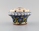 Aluminia faience vase with hand-painted flowers. Approx. 1910.
