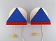 Ettore Sottsass (1917-2007), Italian architect and designer. A pair of rare 
vintage wall lamps. 1980s.
