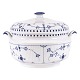 Aabenraa Antikvitetshandel presents: Early Royal Copenhagen blue fluted tureen. Manufactured before 1900. H: ...