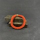 Harsted Antik presents: Very fine braided bracelet with pearls in coral