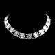 Georg Jensen; A necklace in sterling silver #63