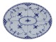 Blue Fluted Half LaceSmall platter 25 cm. #531