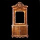 Aabenraa Antikvitetshandel presents: Walnut veneered and gilt mirror cabinet. Manufactured by Köster, Altona, ...