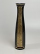 Elegant Art Deco glass vase, 1930s-1940s. 
Black/burgundy with gold