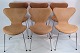 Sæt af 6 syver stole, 3107, Arne Jacobsen, Fritz Hansen
Flot stand
