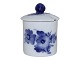 Blue Flower BraidedSmall lidded mutard jar