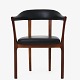 Roxy Klassik presents: Ole Wanscher / A. J. IversenArmchair in rosewood and black leather.1 pc. in ...