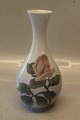 219-51 Kgl. Vase med rose 22 cm præ 1923 Kongelig Dansk Art Nouveau
