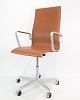 Osted Antik & Design presents: Arne Jacobsen Oxford office chair, cognac leather, Fritz HansenGreat condition