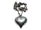 Antik K presents: Sterling silverNecklace with large heart pendant