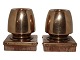 Antik K presents: Modern DanishPair of brass candle light holders with unknown signature